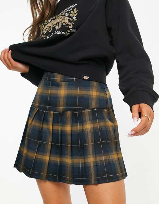 Dickies plaid mini skirt sale