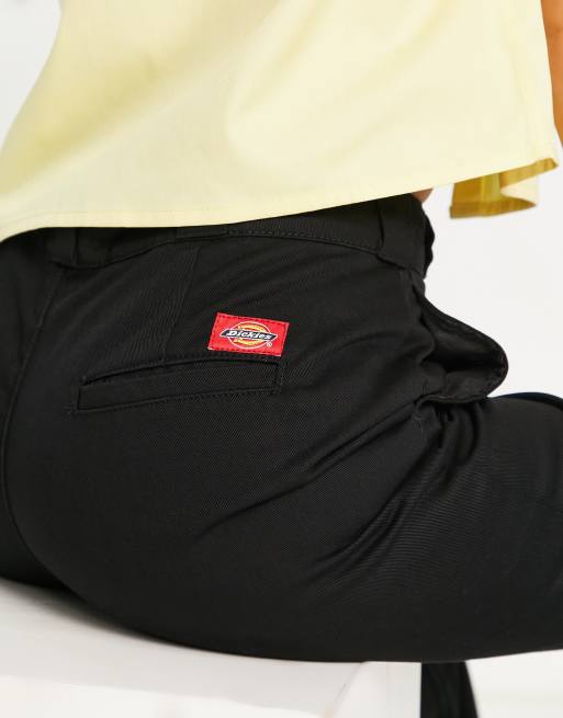 Dickies Girl Skater wide leg work pants in black