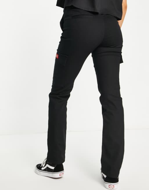 Dickies Girl straight leg cargo pants in black