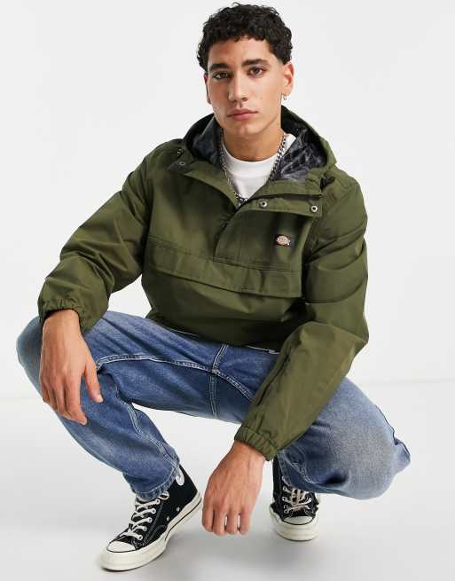 Dickies Glacier View anorak jacket in military green | ASOS