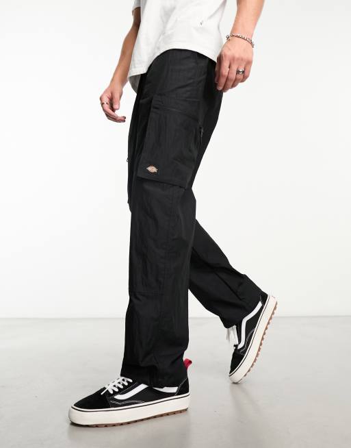 Dickies glacier view nylon tech cargo trousers in black | ASOS