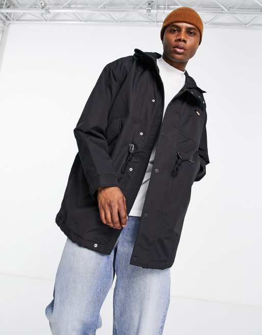 Asos black hot sale parka