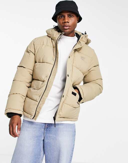 Beige puffer hotsell jacket mens