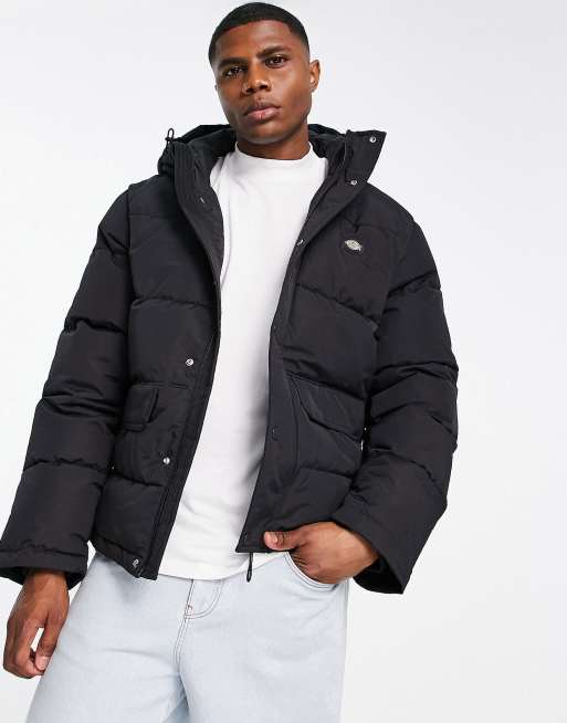 Jackets Converse Patch Pocket Puffer Jacket Black