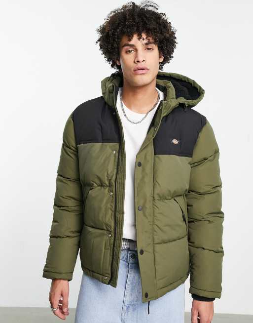 Military shop puffer jacket