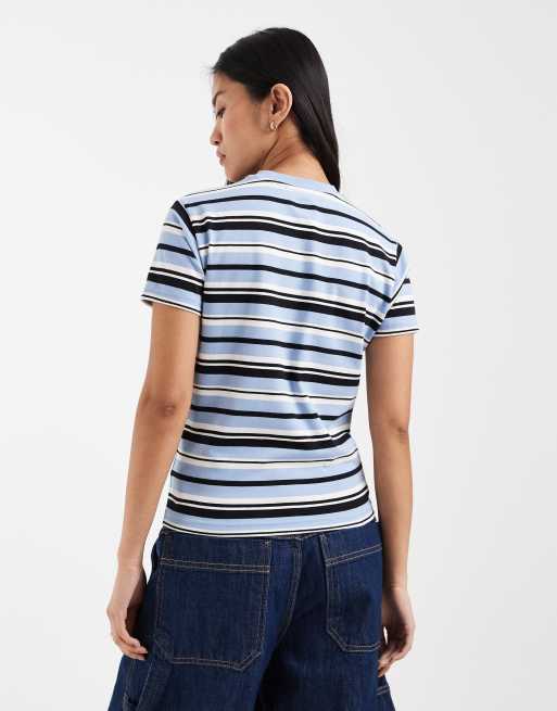 Dickies - Glade Spring - Baby-T-shirt med blå striber, 4 af 4