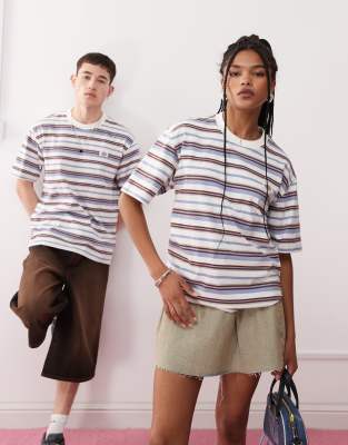 Dickies - Glade Spring - T-shirt à rayures - Blanc cassé