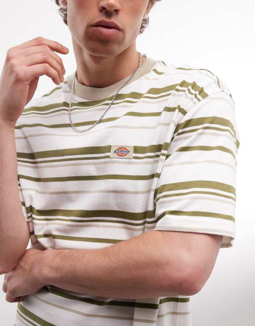 Dickies - Glade Spring - T-shirt bianco sporco a righe, 5 di 5
