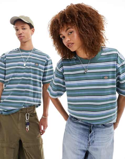 Dickies – Glade Springs – T-shirt w niebieskie paski - view 1