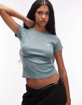 Dickies - Gladeville - Knapp geschnittenes T-Shirt in Blau