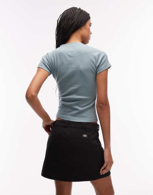 Dickies - Gladeville - T-shirt effet rétréci - Bleu, 3 de 4