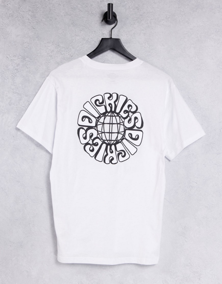 Dickies Globe back print t-shirt in white