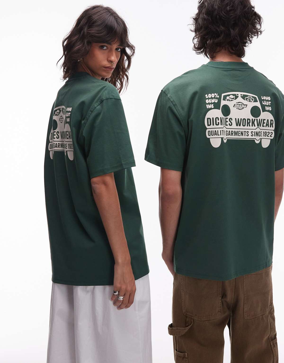 Dickies gordonsville graphic backprint t-shirt in dark green