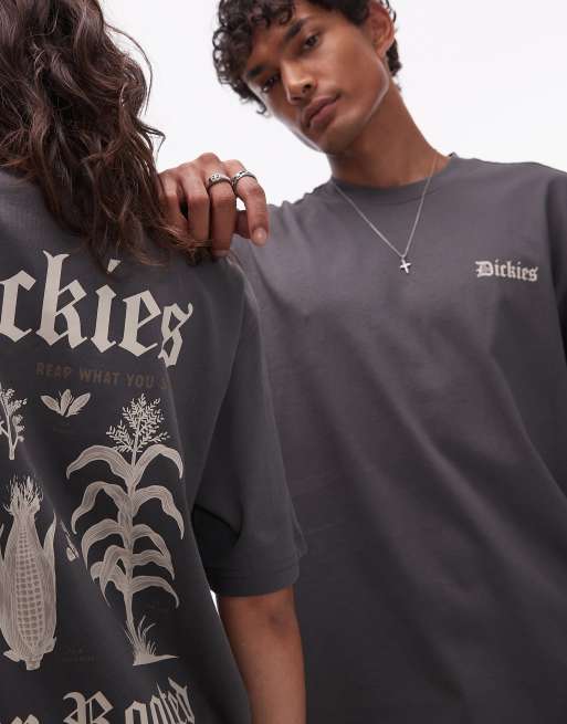 Dickies – Grå t-shirt med "deep rooted"-tryck baktill, exklusivt hos ASOS, 3 av 4