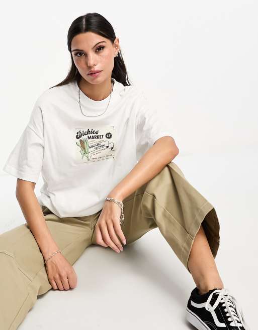 Dickies - Grainfield - T-shirt met grafische print in wit
