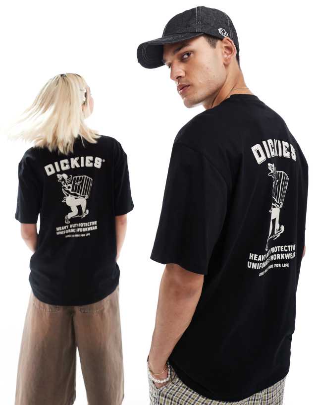 Dickies - graphic workman back print t-shirt in black