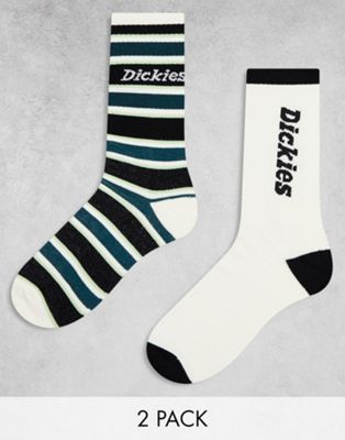Dickies greensburg 2 pack socks in ecru - ASOS Price Checker