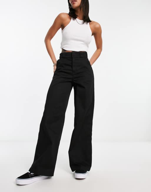 Dickies - Grove Hill - Sorte bukser med vidde 