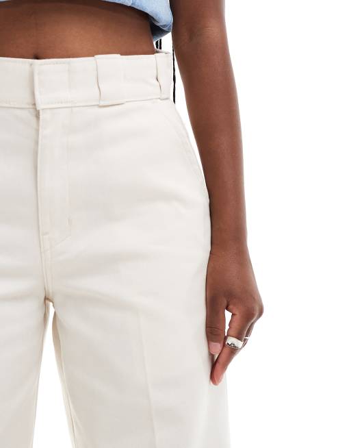 Dickies Grove Hill wide leg pants in off white - exclusive to ASOS, 5 of 5