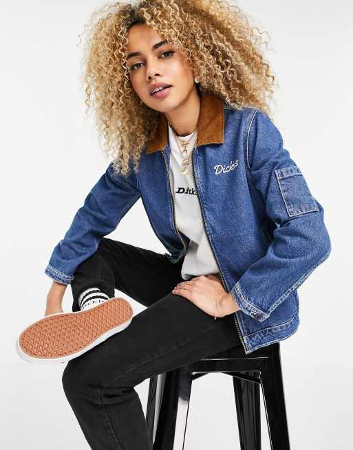 Dickies Halma Eisenhower denim jacket in indigo blue | ASOS