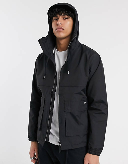 Dickies Hamlin waterproof jacket in black | ASOS