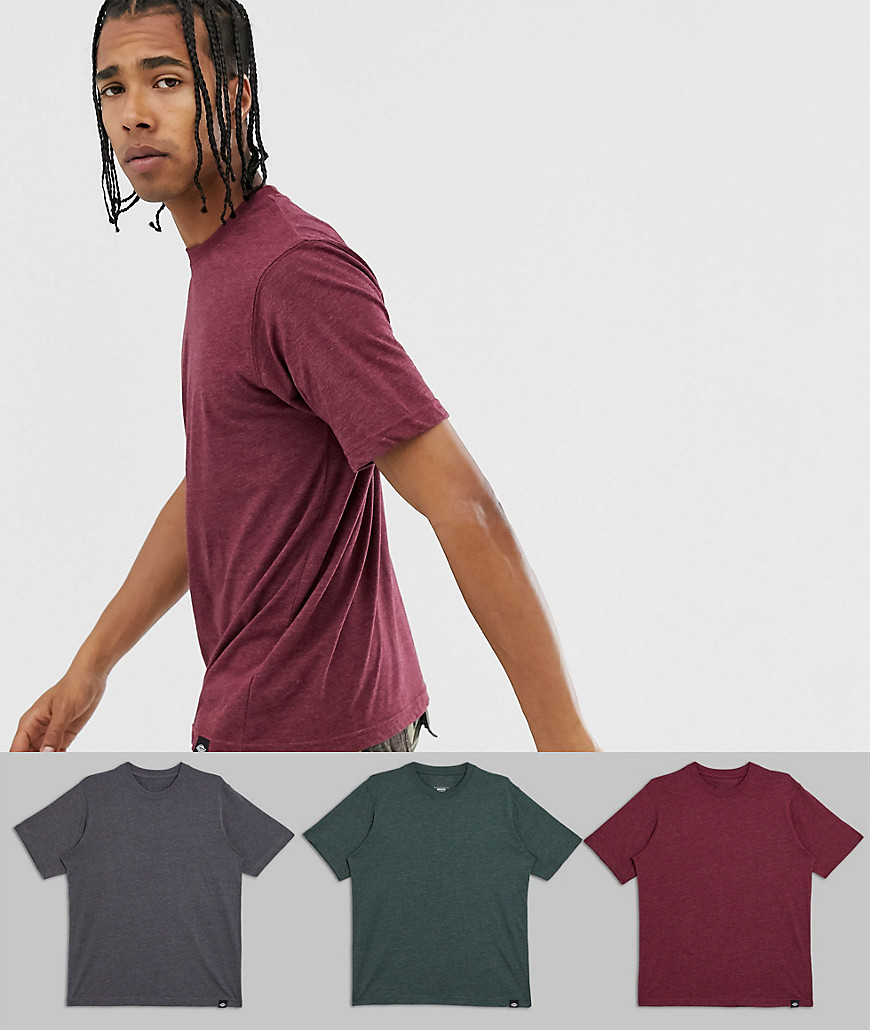 Dickies - Hastings - Confezione da 3 T-shirt multicolore