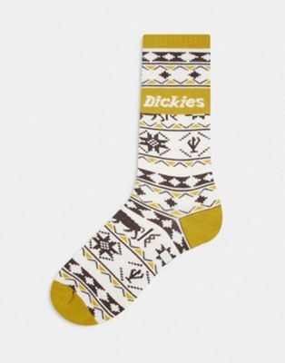 Dickies hays socks in all over aztec print