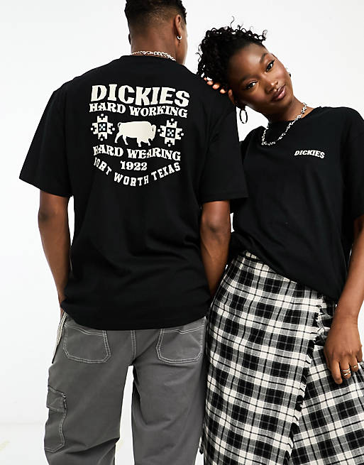Dickies hays t-shirt with texas back print in black | ASOS