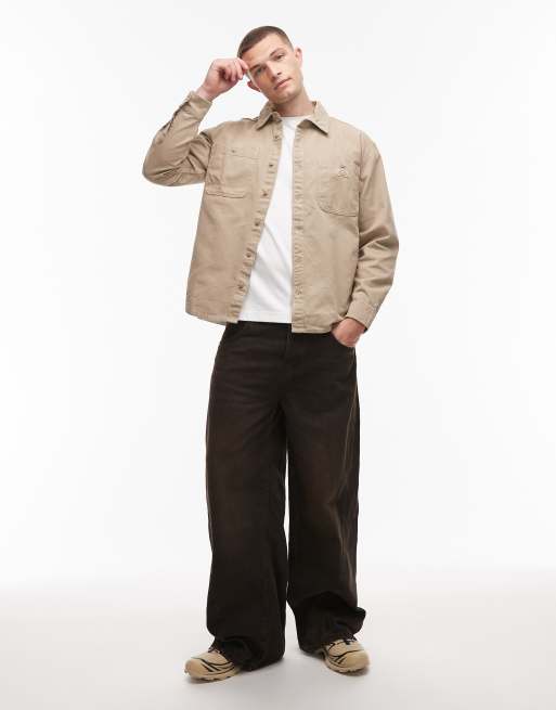 Dickies – Hemd aus Canvas in Hellbraun, 2 von 5