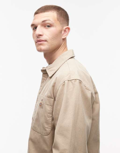 Dickies – Hemd aus Canvas in Hellbraun, 4 von 5
