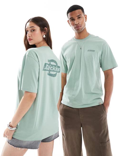 Dickies - Heritage - Lysegrøn T-shirt med grafisk farveblyantsprint på ryggen - Kun hos ASOS
