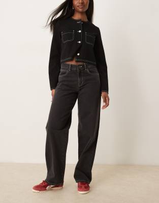 Dickies - Herndon - Denim-Jeans im Lockeren Schnitt in verwaschenem Schwarz