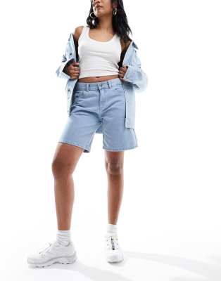 Dickies denim Herndon shorts in light blue