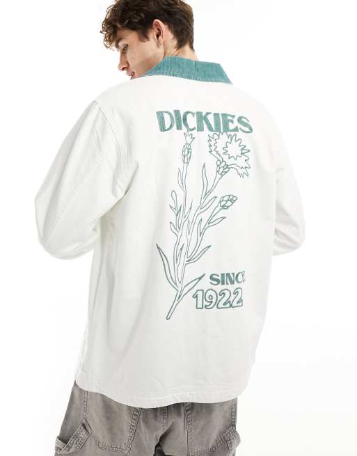 Dickies - Herndon - Jack met print op de achterkant in wit met groene details