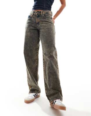 Dickies - Herndon - Jean ample en denim - Marron surteint délavé