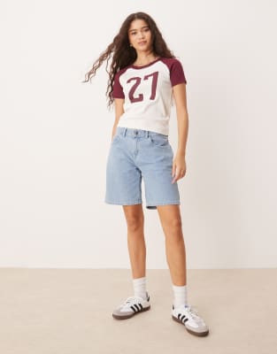 Dickies - Herndon - Jeansshorts in Hellblau