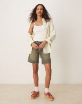 【ADIDAS】ADILENIUM 2 Denim Capri Short Pants - Lime / JM9 Adidas Adilenium 2 Denim Capri Short Pants Lime Jm9285 – buy