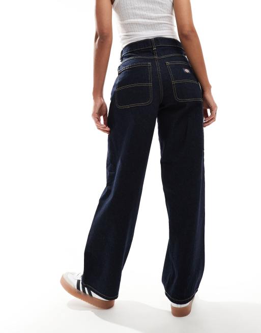 Dickies - Herndon - Mørkeblå jeans i løstsiddende pasform, 2 af 5