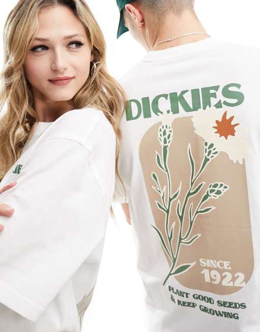 Dickies Herndon T-shirt imprimé dans le dos Blanc ASOS