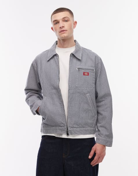 Dickies – Hickory – Blå randig målarjacka - view 1