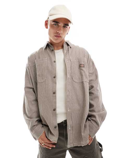 Dickies - Hickory - Chemise à rayures - Marron - view 1