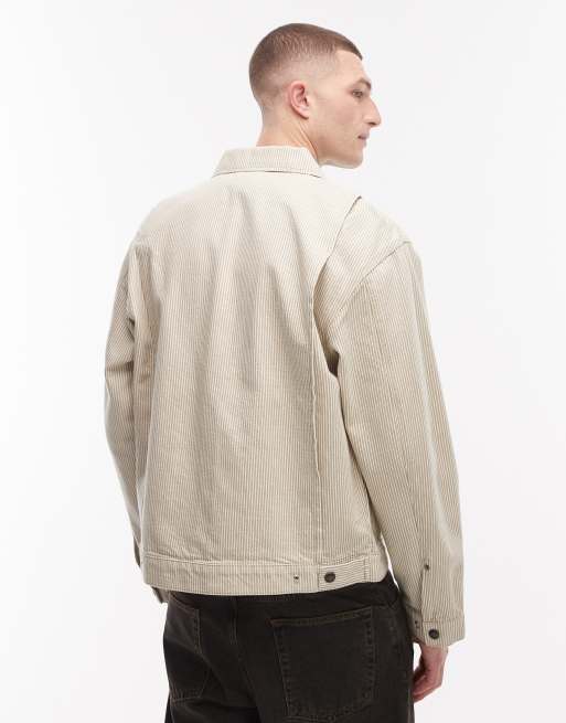 Dickies – Hickory – Naturvit randig målarjacka, 3 av 5