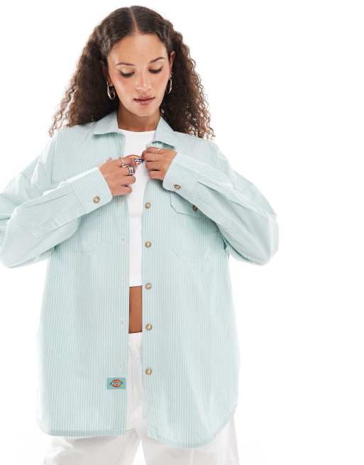 Dickies - Hickory - Sæsonbetonet skjorte med striber i blå