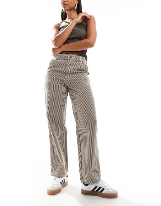 Dickies - Hickory - Stribede bukser i brun