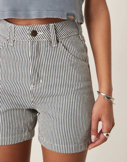 KR070 Dickies Girls' D.NAVY Slim Fit Plus Size Shorts - American Casual