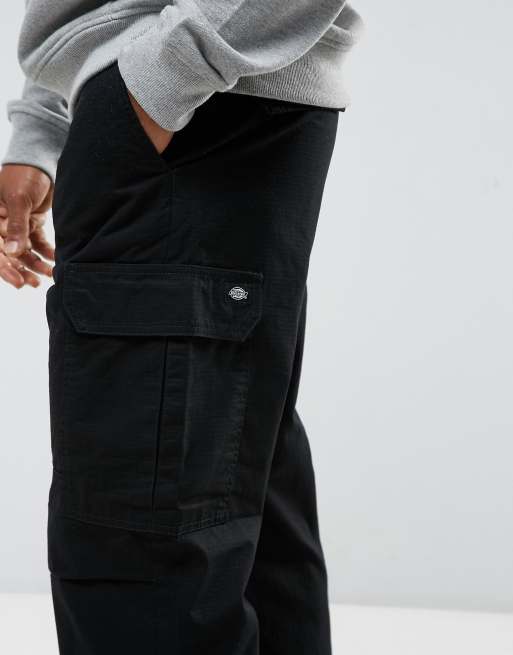 Dickies higden cargo trousers in black sale