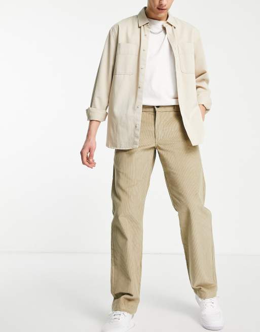 Dickies Higginson cord pants in beige, 4 of 4