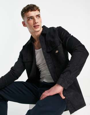 Dickies Higginson cord shirt in black    - ASOS Price Checker