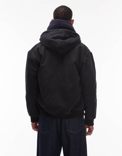 Dickies - Hilham - Giacca in tela nera con cappuccio, 3 di 5