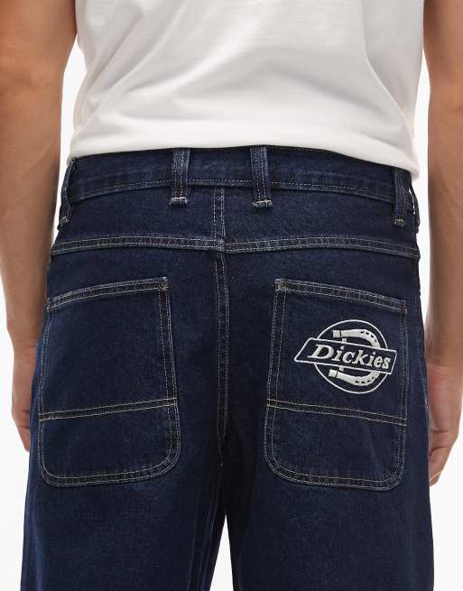 Dickies – Hilham – Indigoblå baggy jeans med logga på fickan, 5 av 5